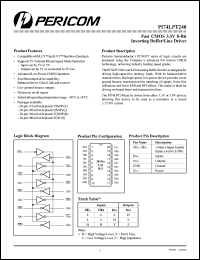 datasheet for PI74LPT240Q by 