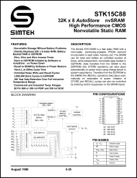 datasheet for STK15C88-W25 by 