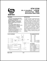 datasheet for STK12C68-P35I by 