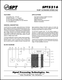 datasheet for SPT5216CCU by 