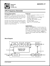 datasheet for ICS9107C-17CS08 by 