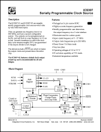 datasheet for ICS307M-01 by 