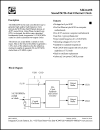 datasheet for MK1449S by 