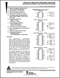 datasheet for SN65LVDS179DGK by Texas Instruments