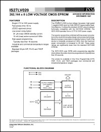 datasheet for IS27LV020-90W by 