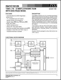 datasheet for IS41C16128-40KI by 