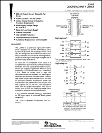 datasheet for L293DDWP by Texas Instruments