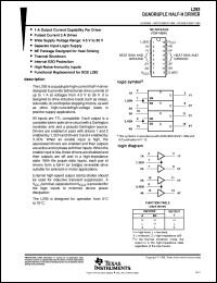 datasheet for L293NE by Texas Instruments