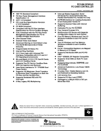 datasheet for PCI1450GFN by Texas Instruments
