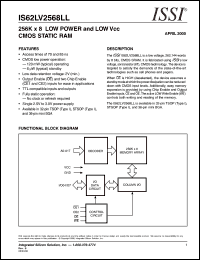 datasheet for IS62LV2568LL-70B by 