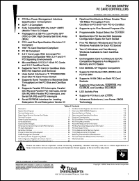 datasheet for PCI1225GHK by Texas Instruments