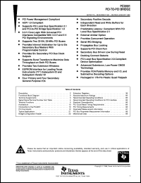 datasheet for PCI2031PGF by Texas Instruments