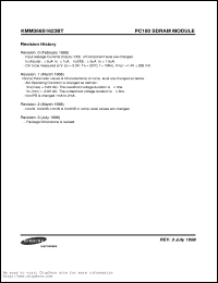 datasheet for KMM366S1623BT-GL by Samsung Electronic