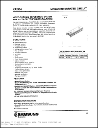 datasheet for KA2154 by Samsung Electronic