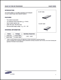 datasheet for KA22711BD by Samsung Electronic