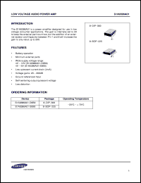 datasheet for S1A038601-S0B0 by Samsung Electronic