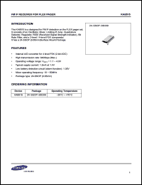 datasheet for KS0070B by Samsung Electronic