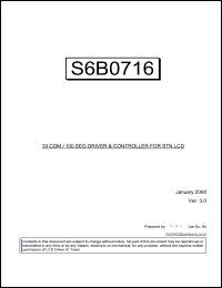 datasheet for S6B0716X11-C0C8 by Samsung Electronic