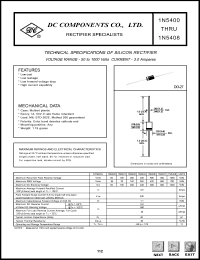 datasheet for 1N5401 by 