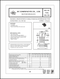 datasheet for KBU10K by 