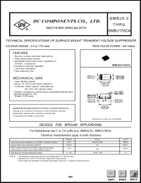 datasheet for SMBJ12A by 