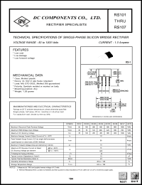 datasheet for RS105 by 