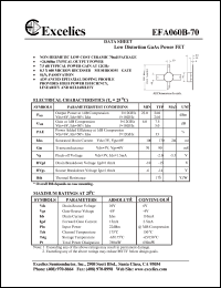 datasheet for EFA060B-70 by 