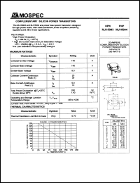 datasheet for MJ15003 by 