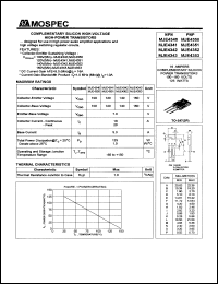 datasheet for MJE4352 by 