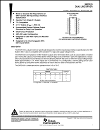 datasheet for SN75123N by Texas Instruments