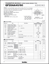 datasheet for QF20AA60 by SanRex (Sansha Electric Mfg. Co., Ltd.)