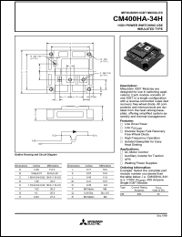 datasheet for CM400HA-34H by Mitsubishi Electric Corporation, Semiconductor Group
