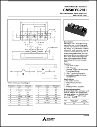 datasheet for CM50DY-28H by Mitsubishi Electric Corporation, Semiconductor Group
