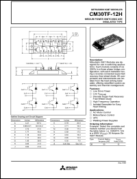 datasheet for CM30TF-12H by Mitsubishi Electric Corporation, Semiconductor Group