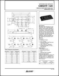 datasheet for CM50TF-12H by Mitsubishi Electric Corporation, Semiconductor Group