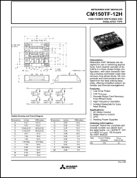 datasheet for CM150TF-12H by Mitsubishi Electric Corporation, Semiconductor Group