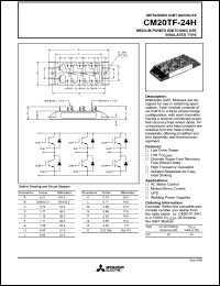 datasheet for CM20TF-24H by Mitsubishi Electric Corporation, Semiconductor Group