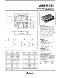 datasheet for CM50TF-28H by Mitsubishi Electric Corporation, Semiconductor Group