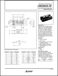 datasheet for CM450HA-5F by Mitsubishi Electric Corporation, Semiconductor Group