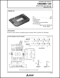 datasheet for CM20MD-12H by Mitsubishi Electric Corporation, Semiconductor Group