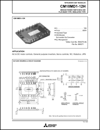 datasheet for CM10MD1-12H by Mitsubishi Electric Corporation, Semiconductor Group