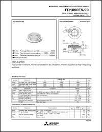 datasheet for FD1000FV-90 by Mitsubishi Electric Corporation, Semiconductor Group