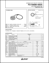 datasheet for FD2000BV-90DA by Mitsubishi Electric Corporation, Semiconductor Group