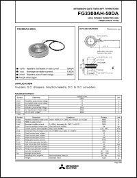 datasheet for FG3300AH-50DA by Mitsubishi Electric Corporation, Semiconductor Group