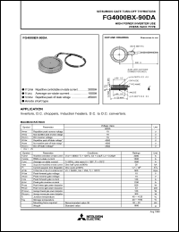 datasheet for FG4000BX-90DA by Mitsubishi Electric Corporation, Semiconductor Group