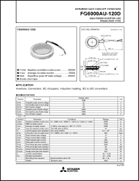 datasheet for FG6000AU-120D by Mitsubishi Electric Corporation, Semiconductor Group