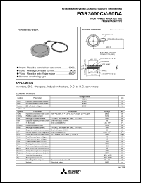 datasheet for FGR3000CV-90DA by Mitsubishi Electric Corporation, Semiconductor Group