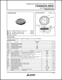 datasheet for FGR4000HX-90DS by Mitsubishi Electric Corporation, Semiconductor Group