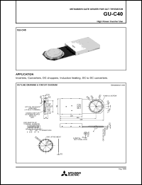 datasheet for GU-C40 by Mitsubishi Electric Corporation, Semiconductor Group