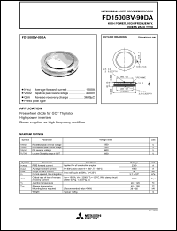 datasheet for FD1500BV-90DA by Mitsubishi Electric Corporation, Semiconductor Group